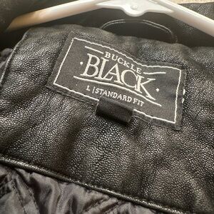 Buckle Leather Jacket (Large)
